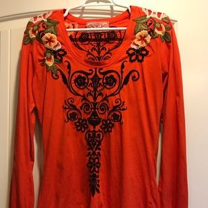 Johnny Was long sleeve tee